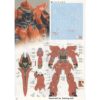 Calcomanías para Bandai Hobby MG 1100 MSN06S Sinanju Ver._3