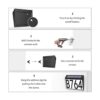 Números de casa placas de dirección LED con energía_6
