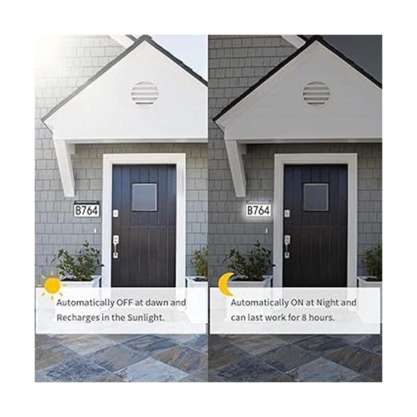 Números de casa placas de dirección LED con energía_2