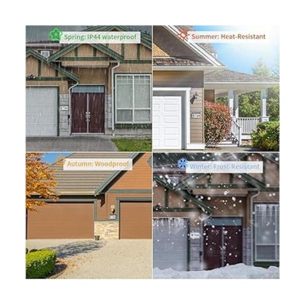 Números de casa placas de dirección LED con energía_4