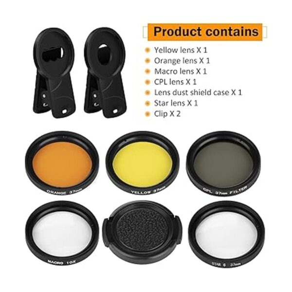 LabEdit Reef Coral Kit de 5 lentes para teléfono 1 funda_2