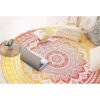 Popular Handicrafts Esterilla de yoga india redonda