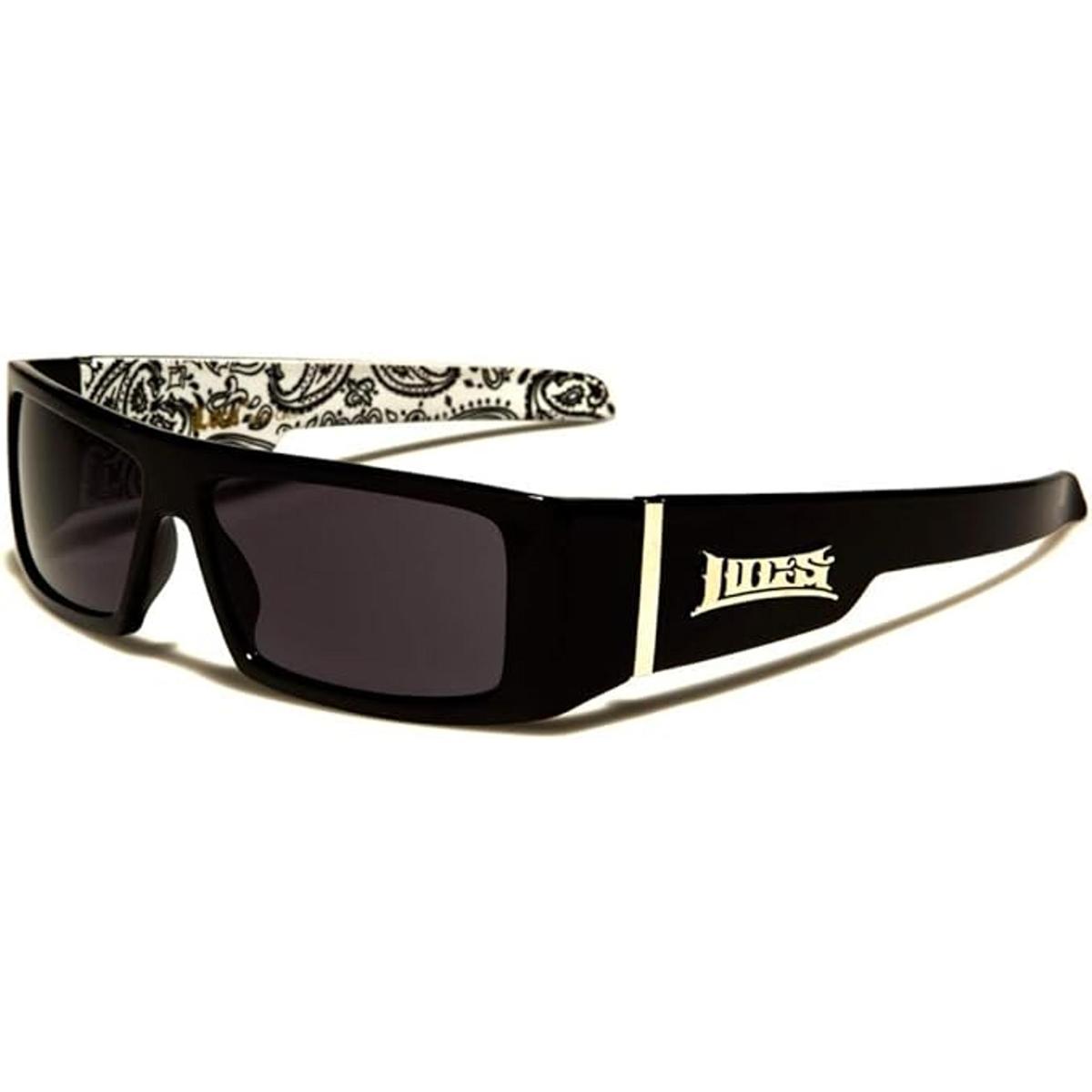 patrón de bandana blanco Locs Shades Negro Medio