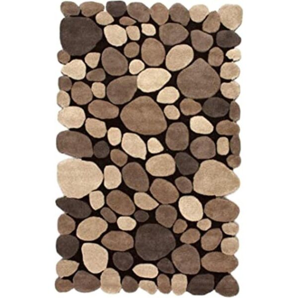 nuLOOM Tapete para piso con diseño de piedras guijarros_1