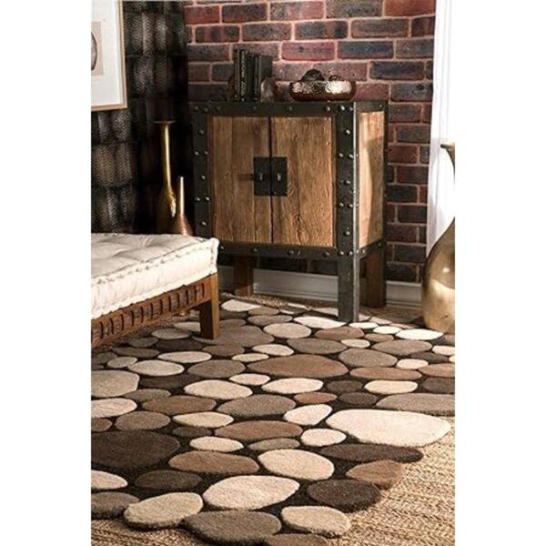 nuLOOM Tapete para piso con diseño de piedras guijarros_4