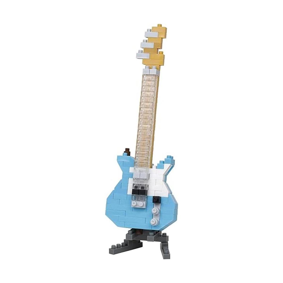 nanoblock Guitarra Eléctrica Azul Pastel Instrumentos