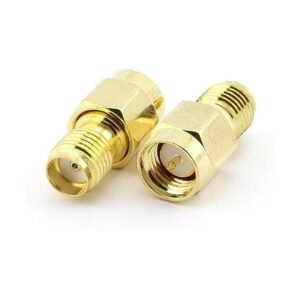 maxmoral 2pcs sma macho a SMA hembra conector RF adaptador_1