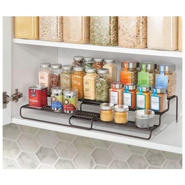mDesign Especiero de cocina ajustable y expandible de