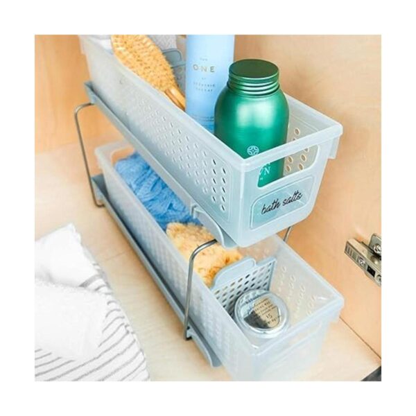 madesmart Mini organizador de 2 niveles multiusos de_3