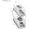 madesmart Mini organizador de 2 niveles multiusos de_5