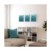 lamplig Cuadros de arte de pared con mandala color azul_2