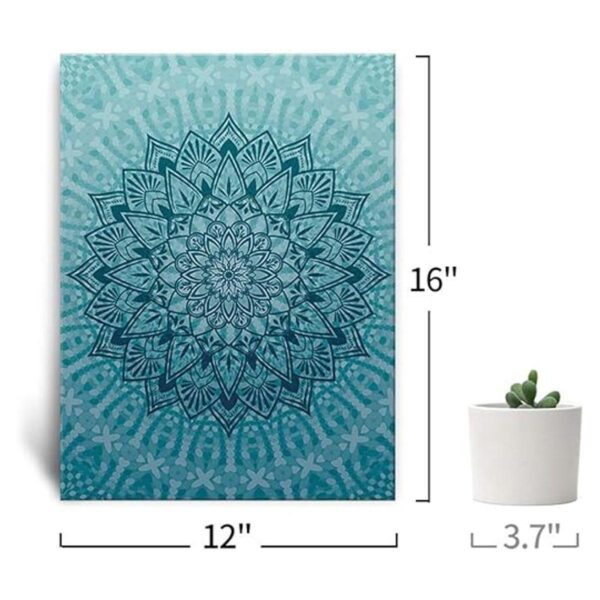 lamplig Cuadros de arte de pared con mandala color azul_6