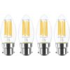 lamsky B22 bayoneta de filamento LED vela foco de luz 6 W_1