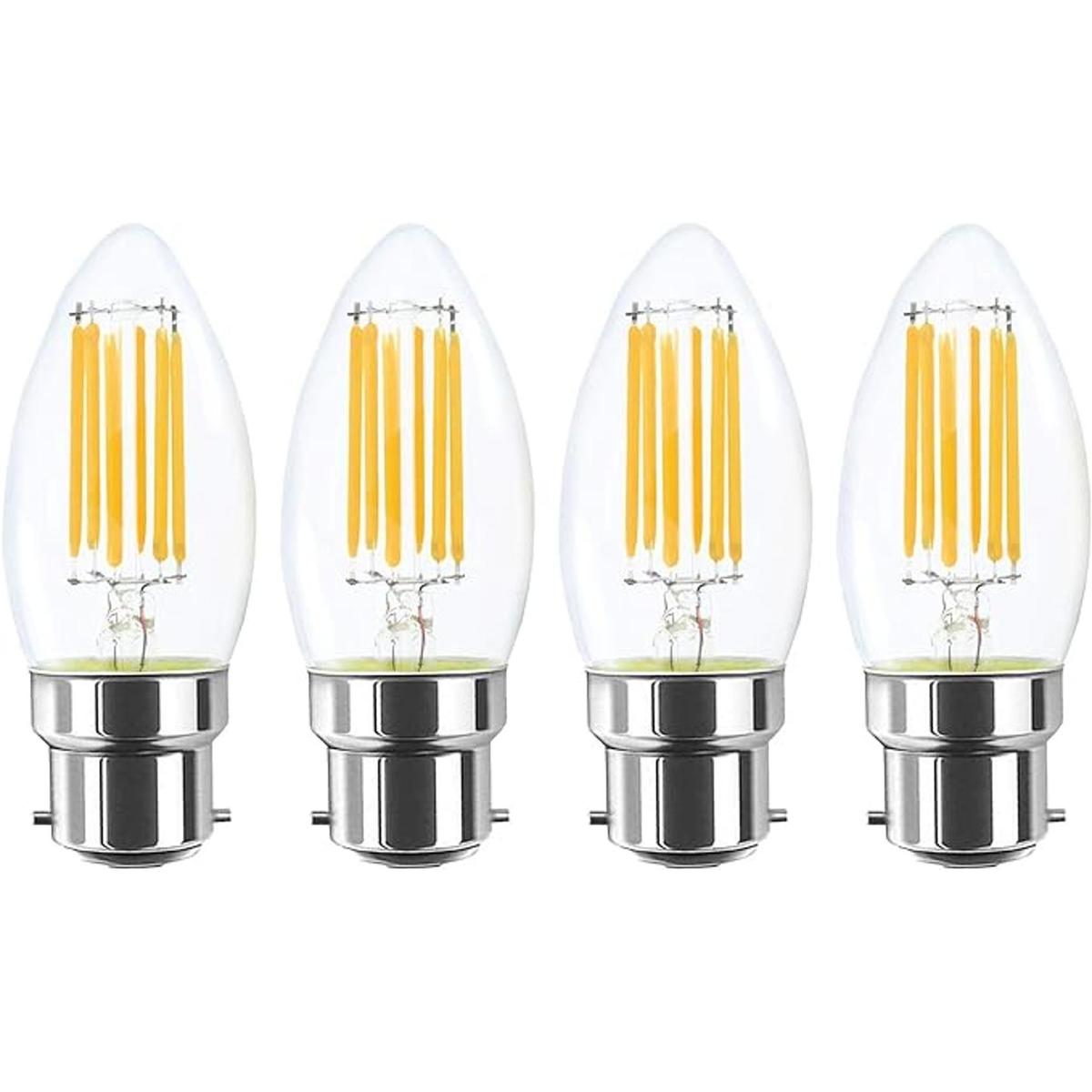 lamsky B22 bayoneta de filamento LED vela foco de luz 6 W
