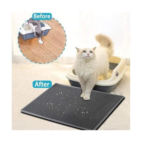 kaxionage Tapete de arena para gatos tapete de caja de_2