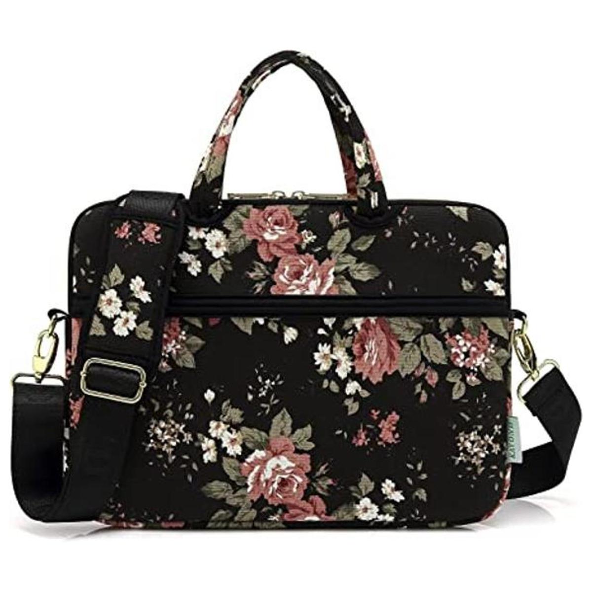 kayond Black C Rose Patten Funda de hombro resistente al