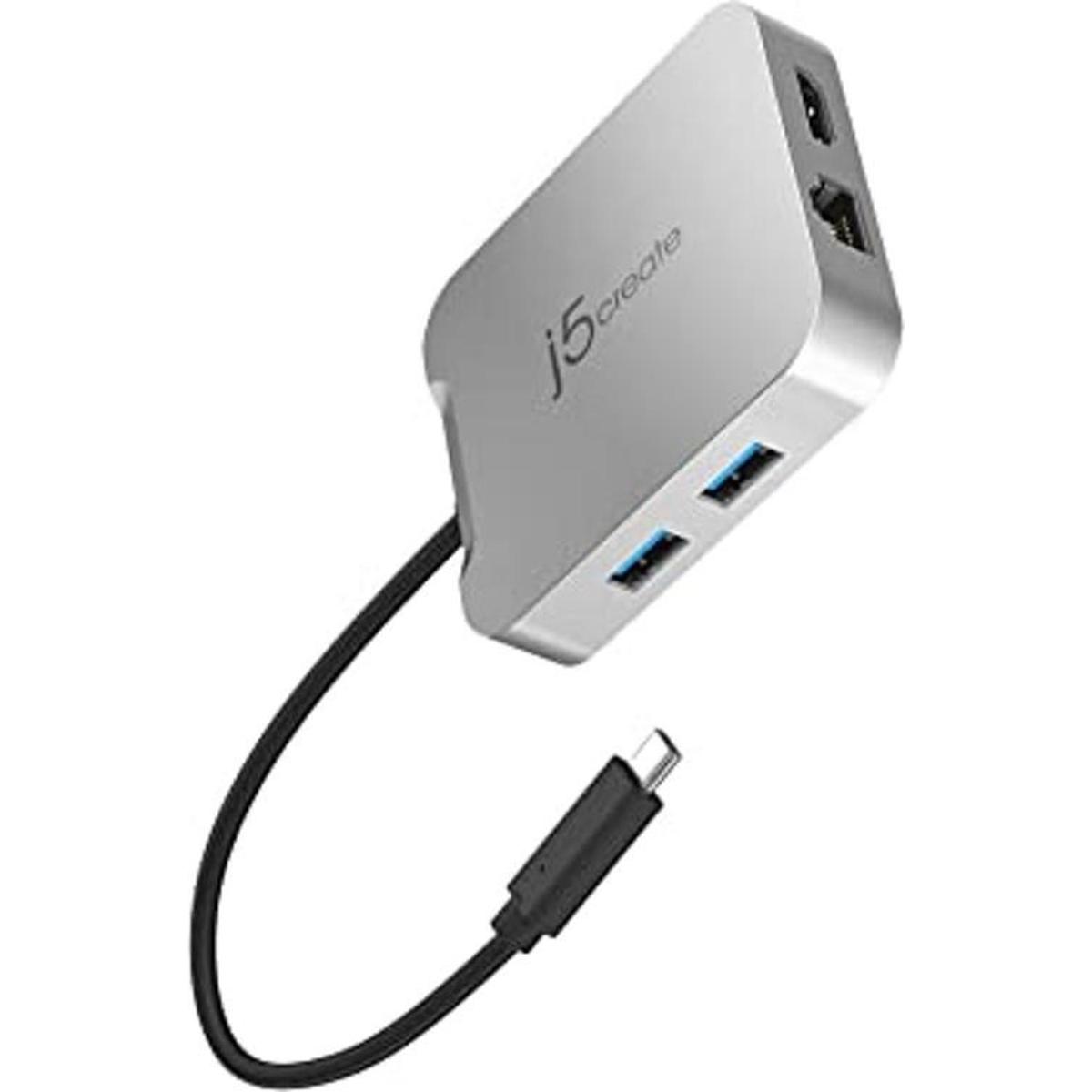 j5create Hub USB C HDMI 4K 60Hz PD de 100W 2 USBA