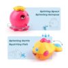iPlay iLearn Juguetes de baño para bebé con organizador_3