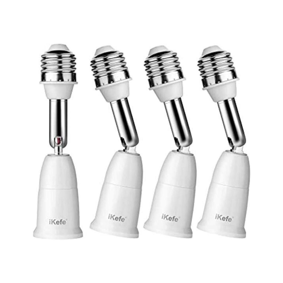 iKefe E26E27 Adaptador de enchufe de bombilla extensible