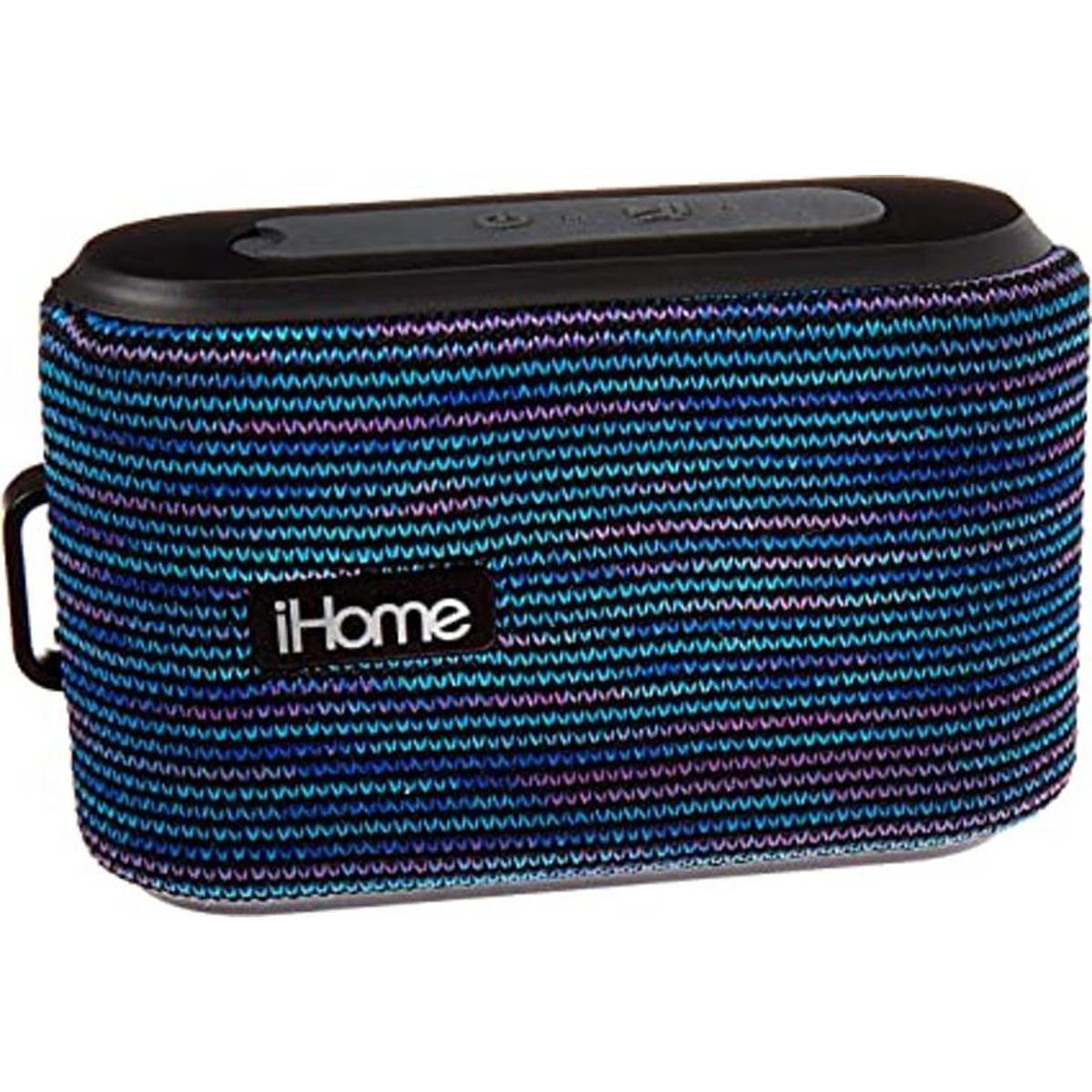 iHome Altavoz Bluetooth recargable de tela antideslizante