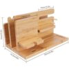 iCozzier Soporte de bambú para múltiples dispositivos para_3