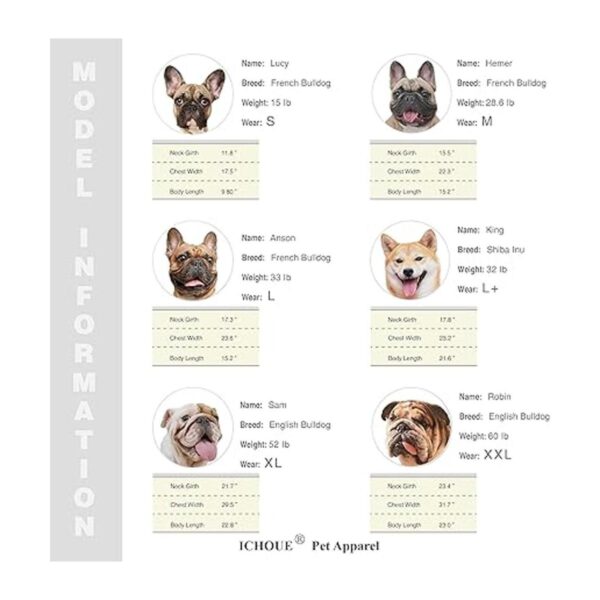 iChoue Camisetas de rayas para perro chaleco sin mangas_2