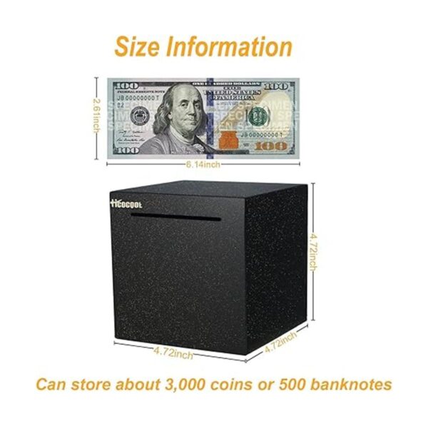 hicocool Piggy Bank for s Must Break to Open Stainless_2
