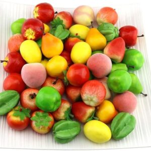 gresorth Fake Mini fruta de Apple Pear Tomate melocotón_1