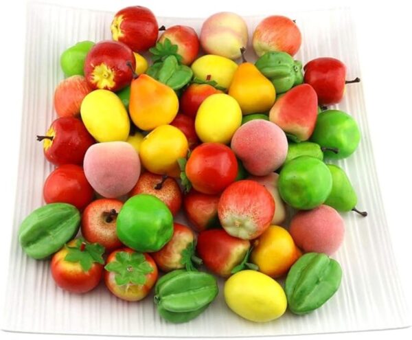 gresorth Fake Mini fruta de Apple Pear Tomate melocotón_1