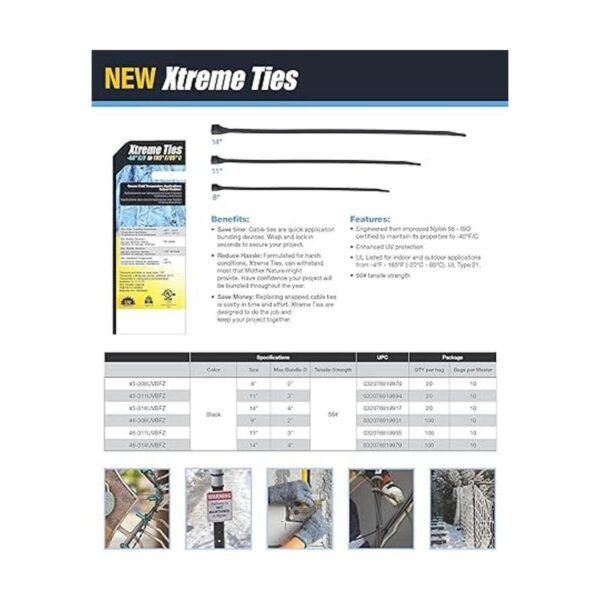 gardner bender 45 308uvbfz Xtreme Temperatura fría y