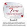 exactafit 8129R Lentes de repuesto para espejo lateral