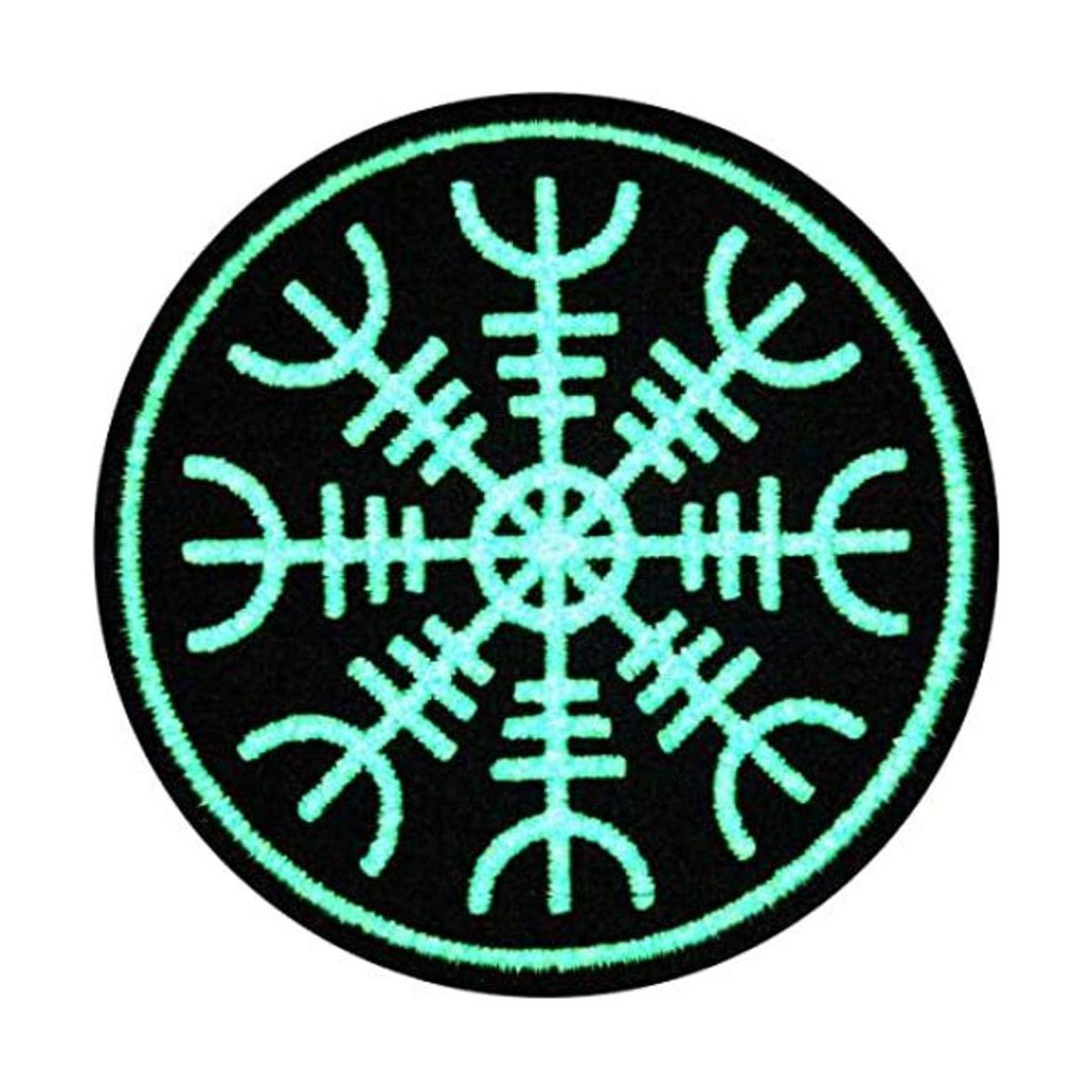 embtao brilla en la oscuridad aegishjalmr Viking Helm de