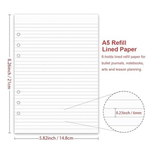 de papel forrado tamaño A5 100 hojas200 páginas de_2