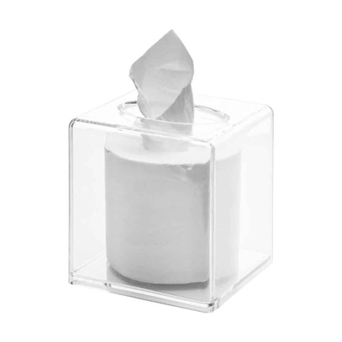 de cuero sintético caja de pañuelos