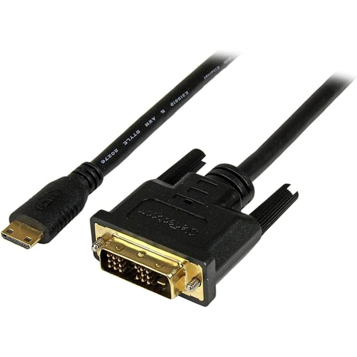 cable mini hdmi a dvid macho de 2 metros mini hdmi a dvi