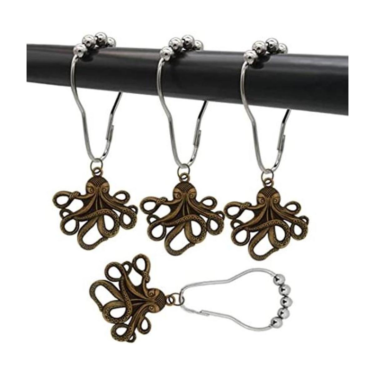 brandname Ganchos decorativos para cortina de ducha de