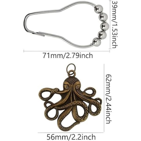 brandname Ganchos decorativos para cortina de ducha de_2