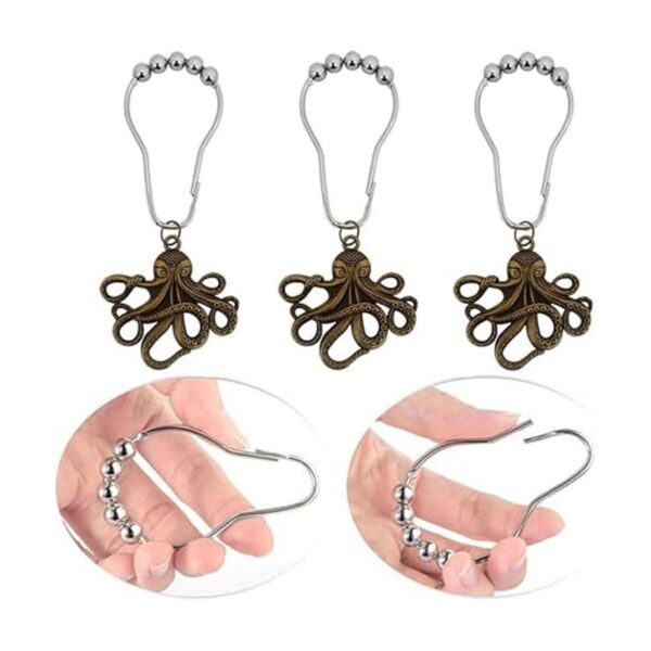 brandname Ganchos decorativos para cortina de ducha de_3