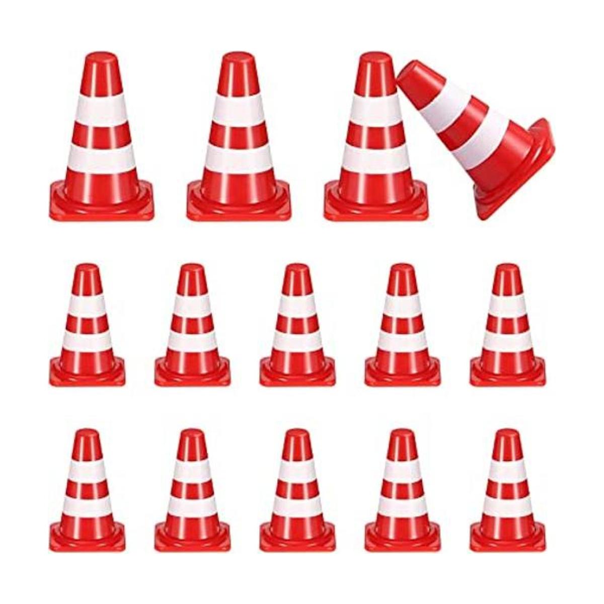 balacoo 50 piezas de cono de carretera miniatura de