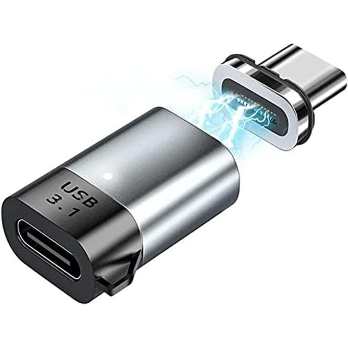 aucon Adaptador USB C magnético conector tipo C de 24
