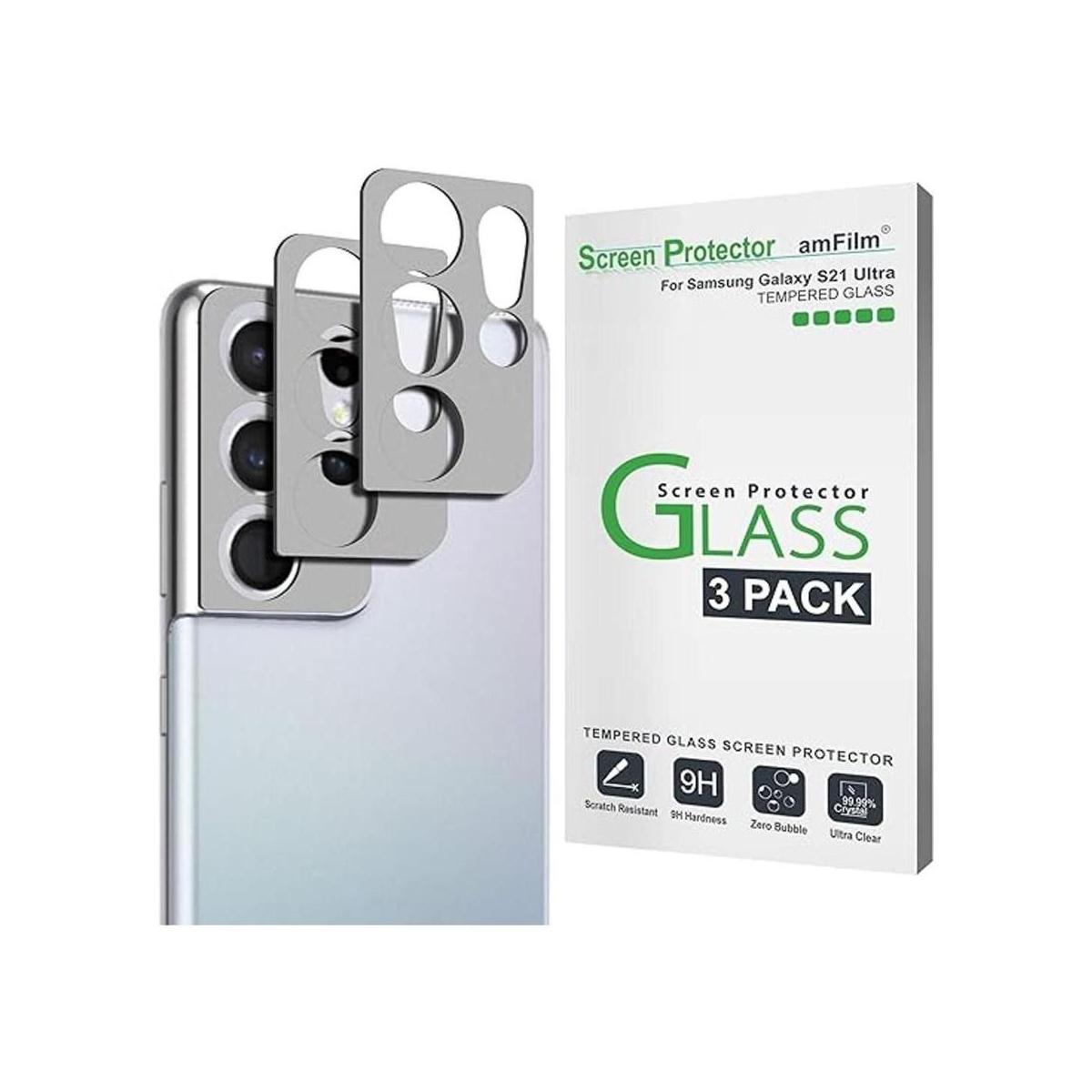 amFilm Protector de pantalla de cámara para Samsung Galaxy