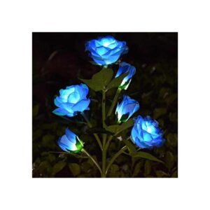 6 flores mejoradas Luces decorativas de estaca de jardín_1