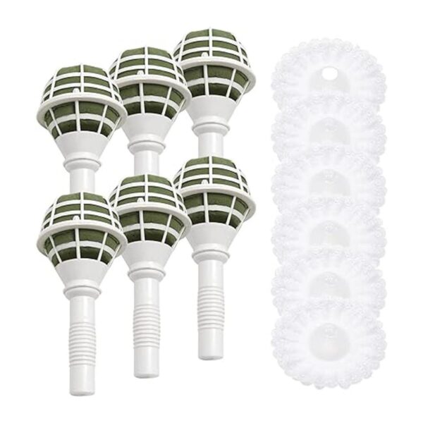 Zreneyfex 6 soportes para ramo de espuma floral con 6