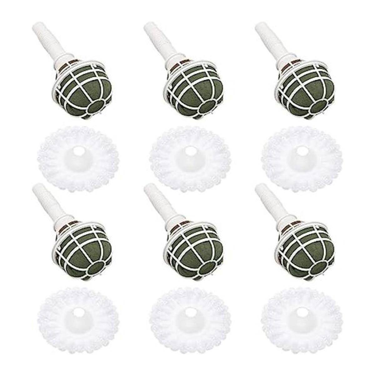 Zreneyfex 6 soportes para ramo de espuma floral con 6