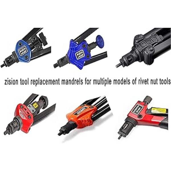Zision Tool 5 piezas de repuesto para tuercas de remache_2