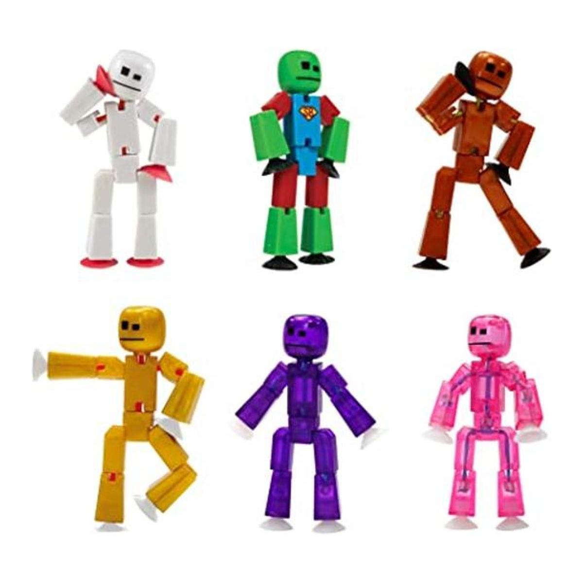 Zing Stikbot Juego de 6 figuras de acción coleccionables