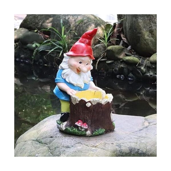 Zermurd Estatua de jardín de gnomos decoración al aire_6