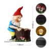 Zermurd Estatua de jardín de gnomos decoración al aire_2