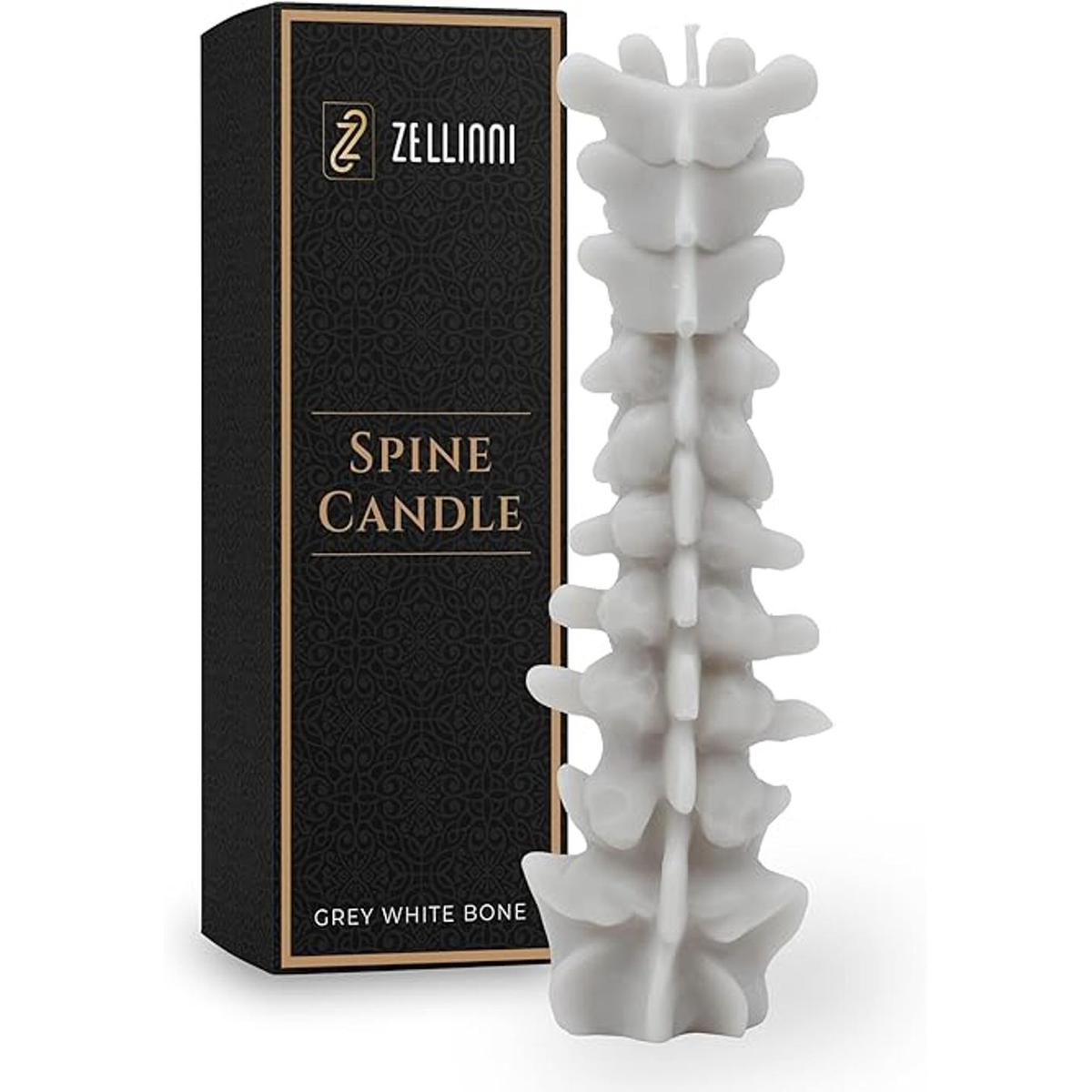 Zellinni Vela de lomo para decoración gótica vela de soja