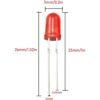ZZHXSM 200pcs 0.197 in Diodo emisor de luz surtido LED Kit_2